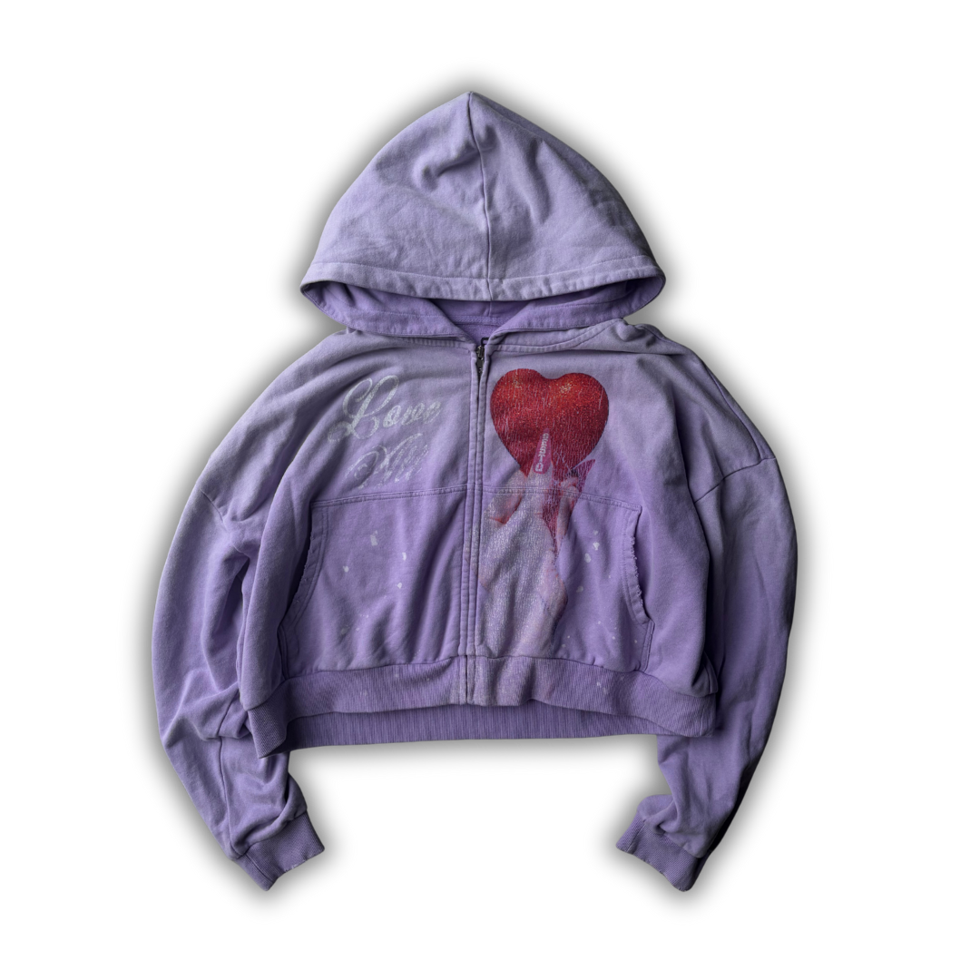 "Love All" Zip-Up: Lilac